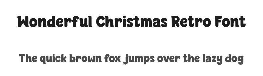 Wonderful Christmas Retro Font by Siapgraph β Display Font