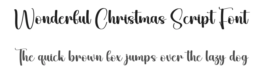 Wonderful Christmas Script Font by andikastudio — Script Handwritten Font