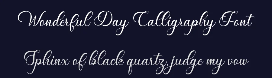Wonderful Day Calligraphy Font by Almarkhatype Studio — Script Handwritten Font — thumbnail 2