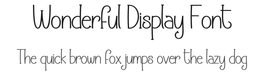 Wonderful Display Font by andikastudio — Display Font