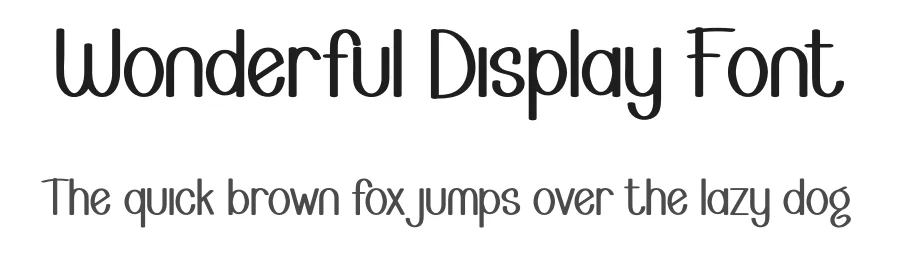 Wonderful Display Font by creativeletter — Display Font