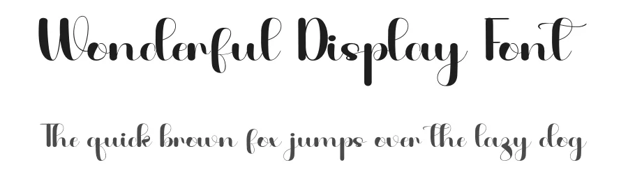 Wonderful Display Font by inermediaSTUDIO — Display Font