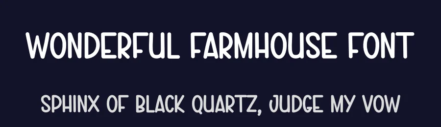 Wonderful Farmhouse Font by andikastudio — Display Font — thumbnail 2
