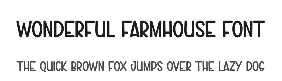 Wonderful Farmhouse Font by andikastudio — Display Font