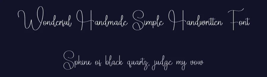 Wonderful Handmade Simple Handwritten Font by freshtypeink — Script Handwritten Font — thumbnail 2