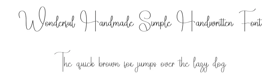 Wonderful Handmade Simple Handwritten Font by freshtypeink — Script Handwritten Font