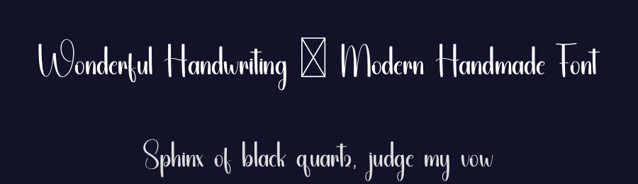 Wonderful Handwriting – Modern Handmade Font by freshtypeink — Script Handwritten Font — thumbnail 2
