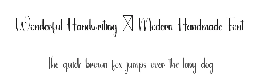Wonderful Handwriting – Modern Handmade Font by freshtypeink — Script Handwritten Font