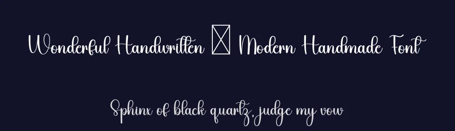 Wonderful Handwritten – Modern Handmade Font by freshtypeink — Script Handwritten Font — thumbnail 2