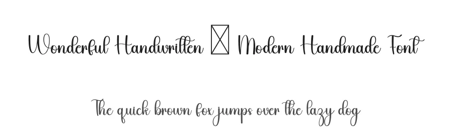 Wonderful Handwritten – Modern Handmade Font by freshtypeink — Script Handwritten Font