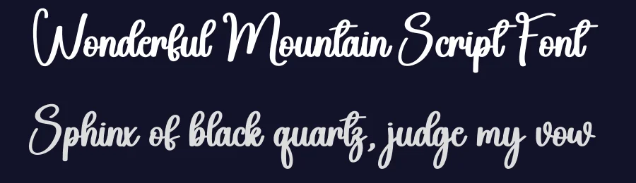 Wonderful Mountain Script Font by andikastudio — Script Handwritten Font — thumbnail 2
