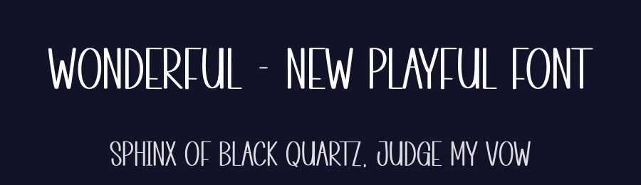 Wonderful – New Playful Font by andikastudio — Display Font — thumbnail 2