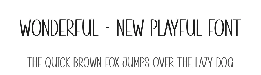 Wonderful – New Playful Font by andikastudio — Display Font