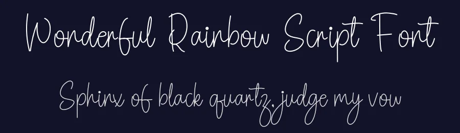 Wonderful Rainbow Script Font by freshtypeink — Script Handwritten Font — thumbnail 2