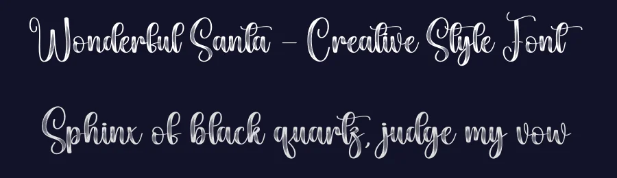 Wonderful Santa – Creative Style Font by creativeletter — Script Handwritten Font — thumbnail 2