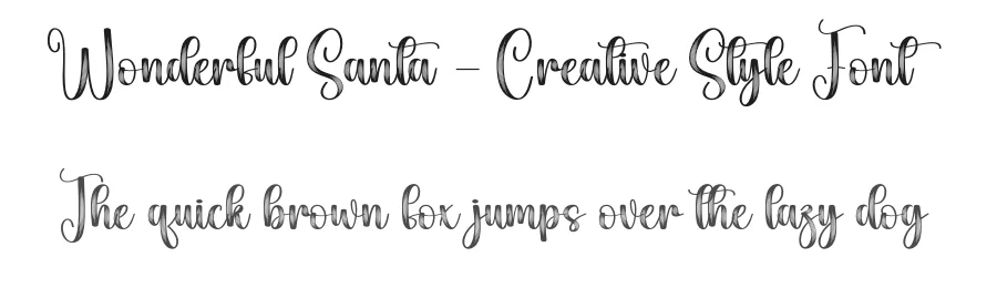 Wonderful Santa – Creative Style Font by creativeletter — Script Handwritten Font