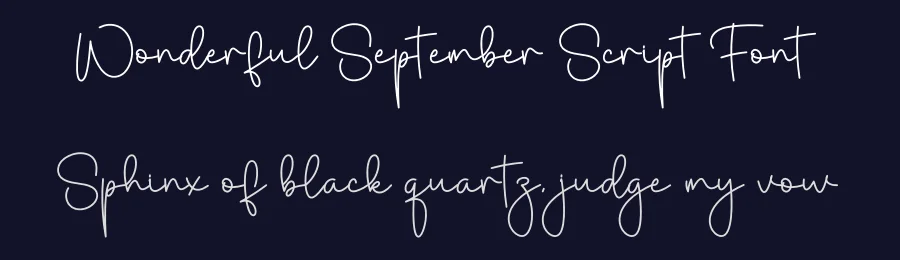 Wonderful September Script Font by creativeletter — Script Handwritten Font — thumbnail 2