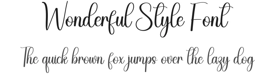 Wonderful Style Font by creativeletter — Script Handwritten Font
