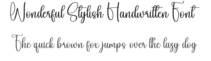 Wonderful Stylish Handwritten Font by andikastudio — Script Handwritten Font