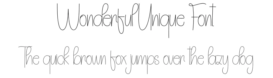 Wonderful Unique Font by andikastudio — Display Font