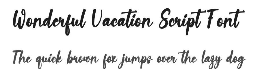 Wonderful Vacation Script Font by inermediaSTUDIO — Script Handwritten Font