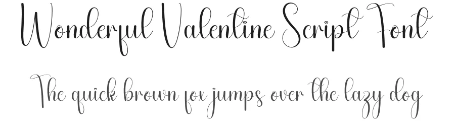 Wonderful Valentine Script Font by andikastudio — Script Handwritten Font