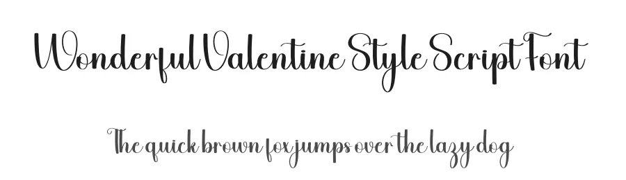 Wonderful Valentine Style Script Font by freshtypeink — Script Handwritten Font
