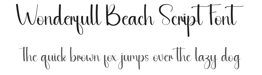 Wonderfull Beach Script Font by andikastudio — Script Handwritten Font