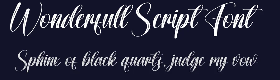 Wonderfull Script Font by creativeletter — Script Handwritten Font — thumbnail 2
