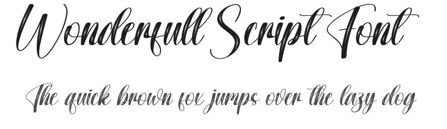 Wonderfull Script Font by creativeletter — Script Handwritten Font