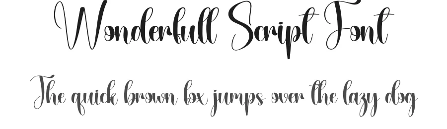 Wonderfull Script Font by andikastudio — Script Handwritten Font