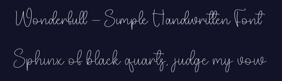 Wonderfull – Simple Handwritten Font by andikastudio — Script Handwritten Font — thumbnail 2