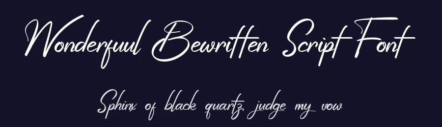 Wonderfuul Bewritten Script Font by kateengciu — Script Handwritten Font — thumbnail 2