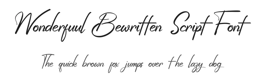 Wonderfuul Bewritten Script Font by kateengciu — Script Handwritten Font
