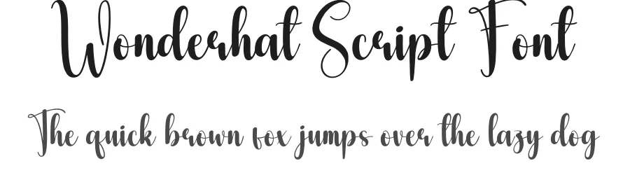 Wonderhat Script Font by andikastudio — Script Handwritten Font