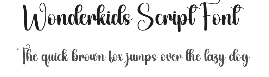 Wonderkids Script Font by andikastudio — Script Handwritten Font