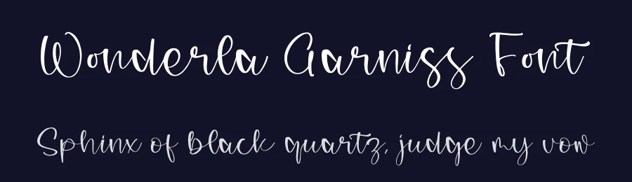 Wonderla Garniss Font by letterfabric — Script Handwritten Font — thumbnail 2