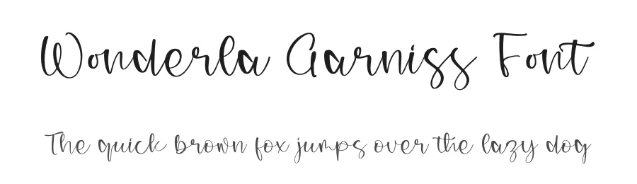 Wonderla Garniss Font by letterfabric — Script Handwritten Font