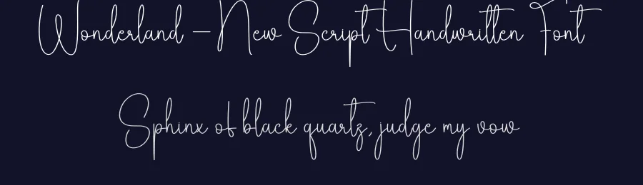 Wonderland – New Script Handwritten Font by creativeletter — Script Handwritten Font — thumbnail 2