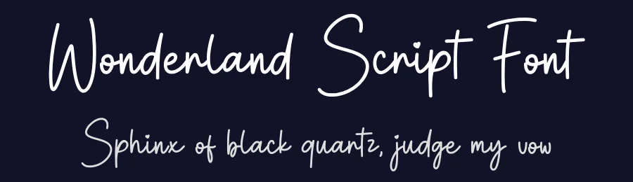 Wonderland Script Font by Craftedtype — Serif Font — thumbnail 2