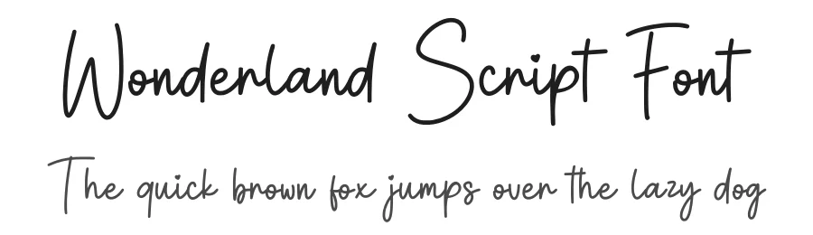 Wonderland Script Font by Craftedtype — Serif Font
