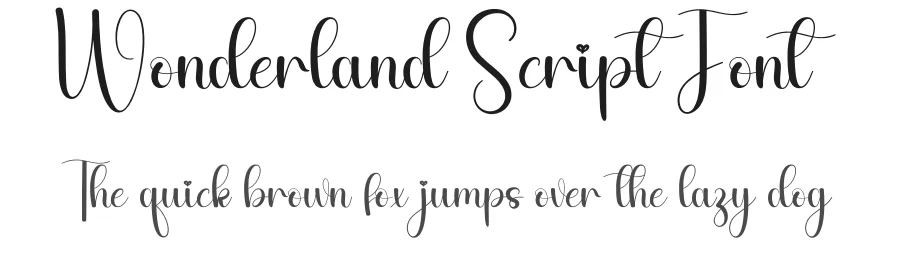 Wonderland Script Font by andikastudio — Script Handwritten Font