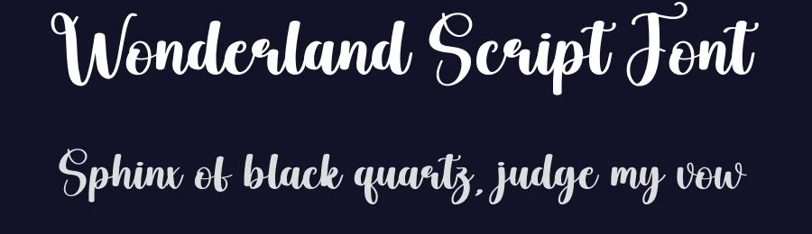 Wonderland Script Font by creativeletter — Script Handwritten Font — thumbnail 2