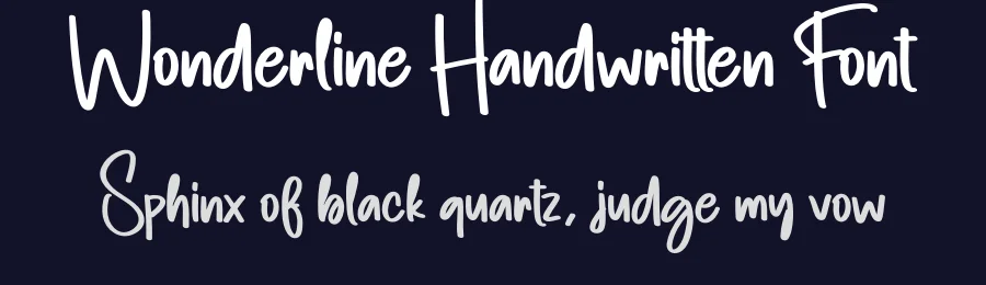 Wonderline Handwritten Font by creativeletter — Script Handwritten Font — thumbnail 2