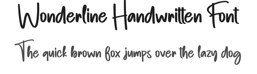 Wonderline Handwritten Font by creativeletter — Script Handwritten Font