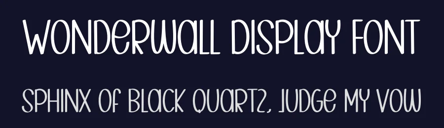Wonderwall Display Font by inermediaSTUDIO — Display Font — thumbnail 2