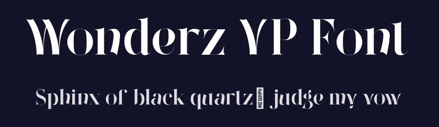 Wonderz VP Font by vpcreativeshop — Serif Font — thumbnail 2