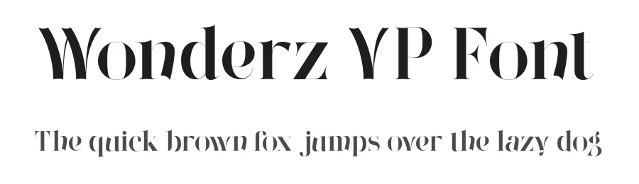 Wonderz VP Font by vpcreativeshop — Serif Font