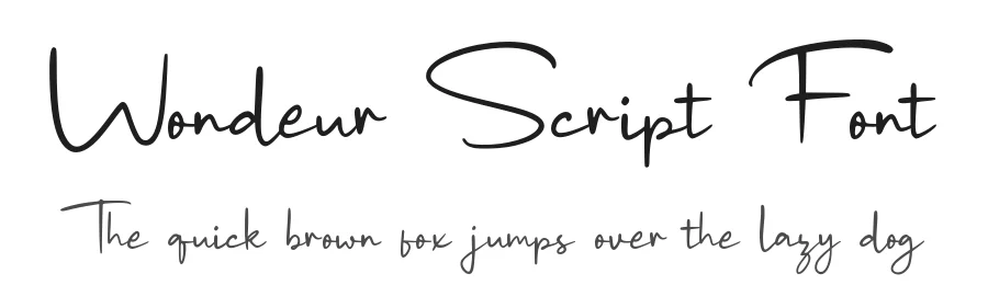 Wondeur Script Font by craftsupplyco — Script Handwritten Font