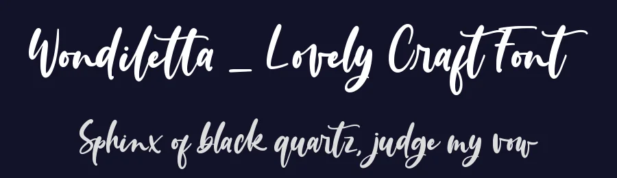 Wondiletta – Lovely Craft Font by Almarkha Type — Decorative Font — thumbnail 2